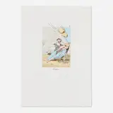 Tábano (from the Les Caprices de Goya de Dalí portfolio) by Salvador Dalí, 1977, heliogravure over drypoint with stencil on BFK Rives, sold Jun 2025