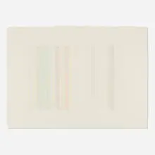 Tightrope by Gene Davis, 1973, lithograph in colors, sold Jun 2025