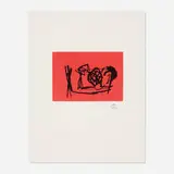 Robert Motherwell, Midnight (from the Ulysses portfolio), 1988, etching in colors on Johannot
