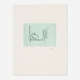 Robert Motherwell, The Hospital (from the Ulysses portfolio), 1988, etching in colors on Johannot