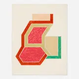 Sunapee (from the Eccentric Polygons portfolio) by Frank Stella, 1974, lithograph and screenprint in colors on Arches, sold Jun 2025