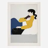 Will Barnet, The Book (from the 1776 USA 1976: Bicentennial Prints portfolio), 1975, screenprint in colors on white wove paper