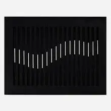 John Goodyear, Two-Sided Movement (from the New York International portfolio), 1965, screenprint on plastic with plastic cutout overlay