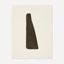 Robert Mangold, Fragment III (from the Fragments portfolio), 1997, lithograph in colors on Twinrocker Cream Calligraphy