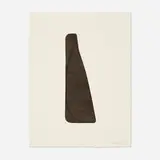 Robert Mangold, Fragment III (from the Fragments portfolio), 1997, lithograph in colors on Twinrocker Cream Calligraphy