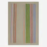 Gene Davis, Royal Curtain, 1980, screenprint in colors on Arches