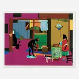 Romare Bearden, Mecklenburg Morning: Sunrise for China Lamp, 1993, screenprint in colors