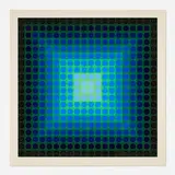 Victor Vasarely, Untitled (from the Permutations portfolio), 1968, screenprint in colors