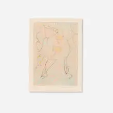 Untitled by Max Ernst, 1950, etching and aquatint in colors, sold May 2025
