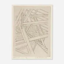 Leslie A. McDonald, Beams IIA, etching
