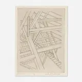 Leslie A. McDonald, Beams IIA, etching