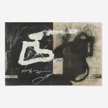 Antoni Tàpies, Variation Musicale, 1987, lithograph in colors and embossing on Arches