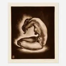 Reynold Weidenaar, Reverie, 1950, mezzotint