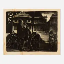 Mabel Dwight, Derelicts, 1931, lithograph