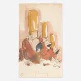 Claes Oldenburg, Fagends Carved In Rock, Fagend Canyon, 1975, offset lithograph in colors