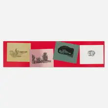Allen Ruppersberg, Searching for Passion and Sex (and Other Things), 1982, screenprint in colors
