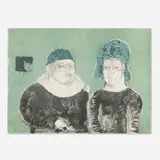 Jose Luis Cuevas, Borgia (from the Crime by Cuevas portfolio), 1968, lithograph in colors