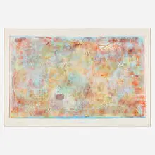 Untitled by Robert Natkin, 1973, screenprint in colors, sold May 2025