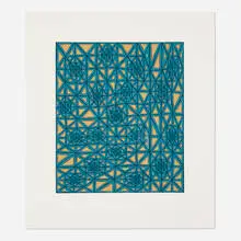James Siena, Lattice, 2003, linocut in colors