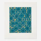 James Siena, Lattice, 2003, linocut in colors
