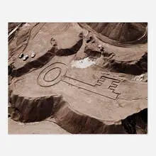 Vik Muniz, Key (from the Earthworks series), 2006, digital C-print