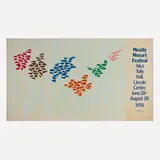 Robert Goodnough, Mostly Mozart Festival poster, 1976, screenprint in colors