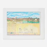 Jerusalem 3000 by Yaacov Agam, Multigraph in colors in artist-made frame, sold May 2025