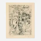 June Leaf, Untitled (Three Graces), 1966, etching