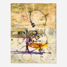 Willy Heeks, Relic, 1991, screenprint in colors on BFK Rives