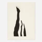 David Nash, Three Stripe, 2003, stencil on Saunders Waterford