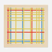 Piet Mondrian, Untitled (from A Portfolio of 10 Paintings), 1967, screenprint in colors
