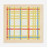 Piet Mondrian, Untitled (from A Portfolio of 10 Paintings), 1967, screenprint in colors