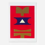 Rubem Valentim, Emblema, Logotipo Poético, 1974, screenprint in colors