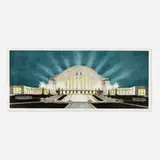 Richard Haas, Cincinnati Railroad Terminal Building, 1986, lithograph in colors
