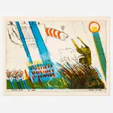 Hannes Postma, Flowers for Narcissus, 1967, etching and lithograph in colors