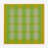 Julian Stanczak, 16 Circles in Green (from the Eight Variants series)