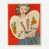La Blouse Roumaine by Henri Matisse, 1940, lithograph in colors, sold May 2025