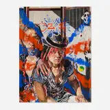 Oscar yi Hou, Sayonara, Suzie Wongs, aka: Out the Opium Den, 2022, digital C-print with hand-painted elements