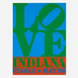 Robert Indiana, LOVE exhibition poster, 1966, screenprint in colors