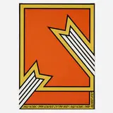 Nicholas Krushenick, New York State Council on the Arts Award poster, 1970, screenprint in colors