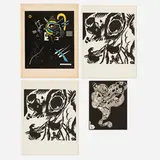 Wassily Kandinsky, Four works for XXe Siècle, woodcut; lithograph in colors