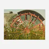 Joseph Reboli, Tractor Wheel, 1975, oil on canvas