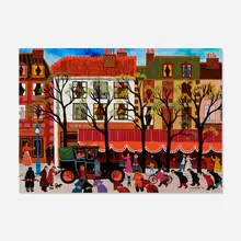 Hiro Yamagata, Cafe Chocola, 1973, acrylic on canvas