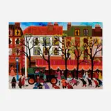 Hiro Yamagata, Cafe Chocola, 1973, acrylic on canvas