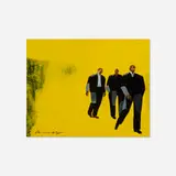 Louis De Mayo, Men Walking, acrylic on canvas