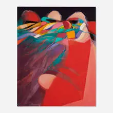 David Johns, Trio in the Breeze, 1986, acrylic on canvas