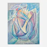 Dorothy Morang, Poised Shapes (Madonna, Mother and Child), 1953, oil on canvas