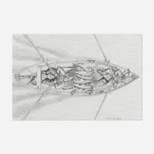 John Neville, Headin in #3, 1998, pencil on paper