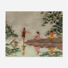 Anthony Michael Autorino, Waders, oil on canvas