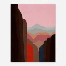 Cynthia Bennett, Cañon Abeyance Sketch, oil on canvas